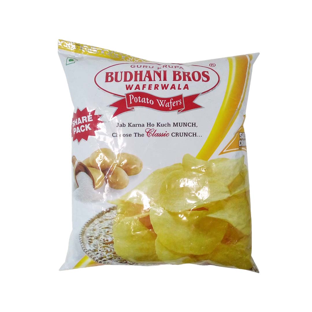 BUDHANI WAFERS POTATO WAFERS SALTED 52 GM