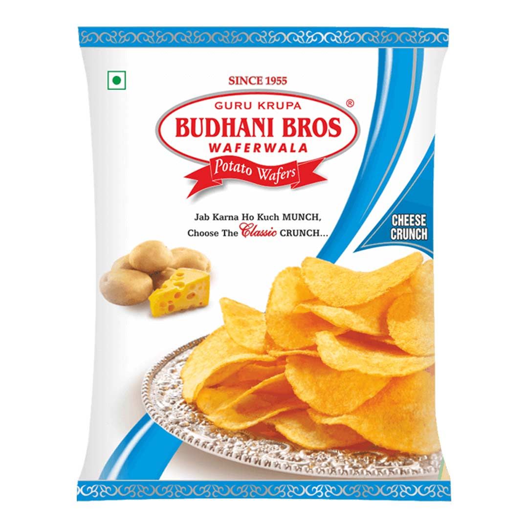 BUDHANI CHEESE WAFERS 60 GM