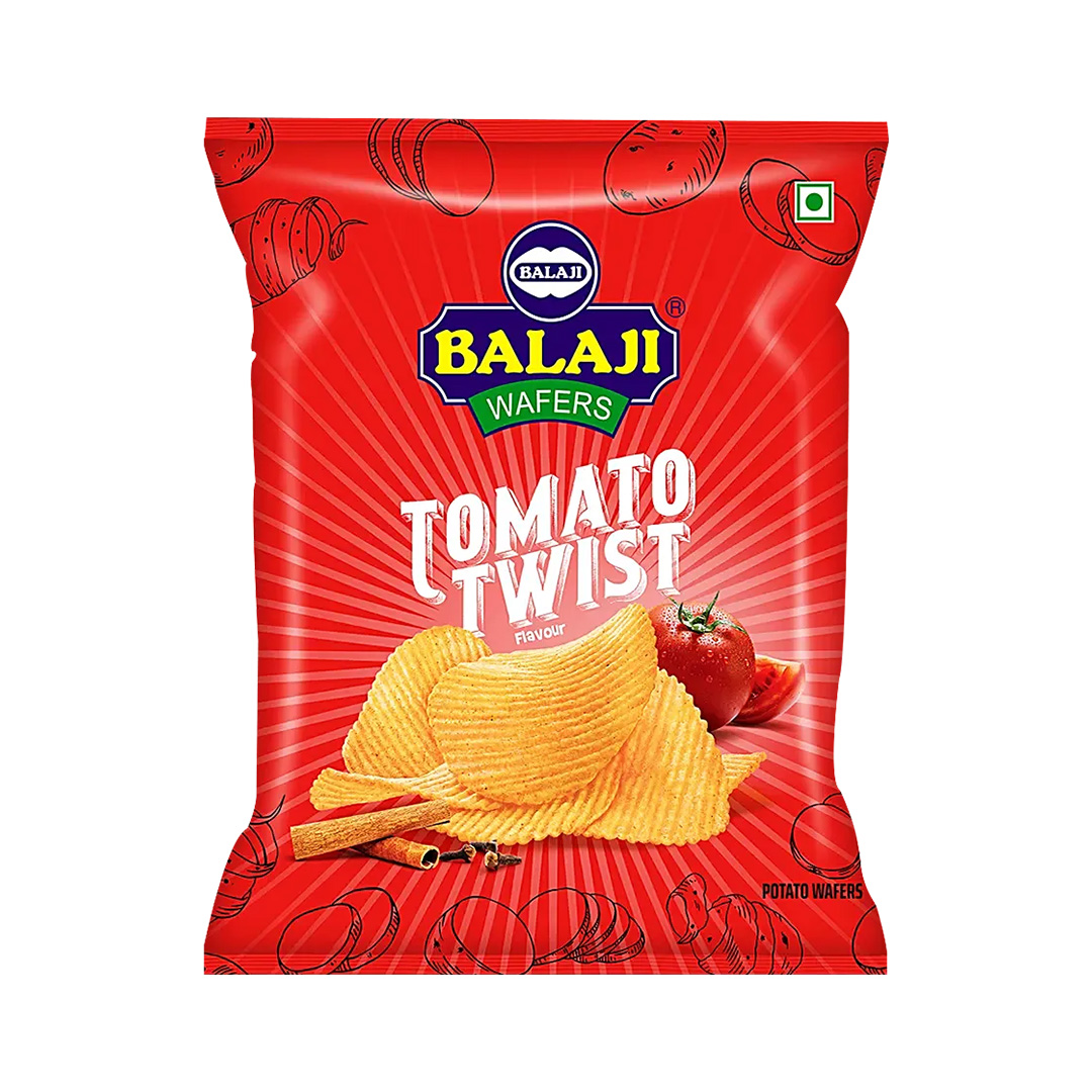 BALAJI POTATO WAFERS TOMATO MASTI 40 GM