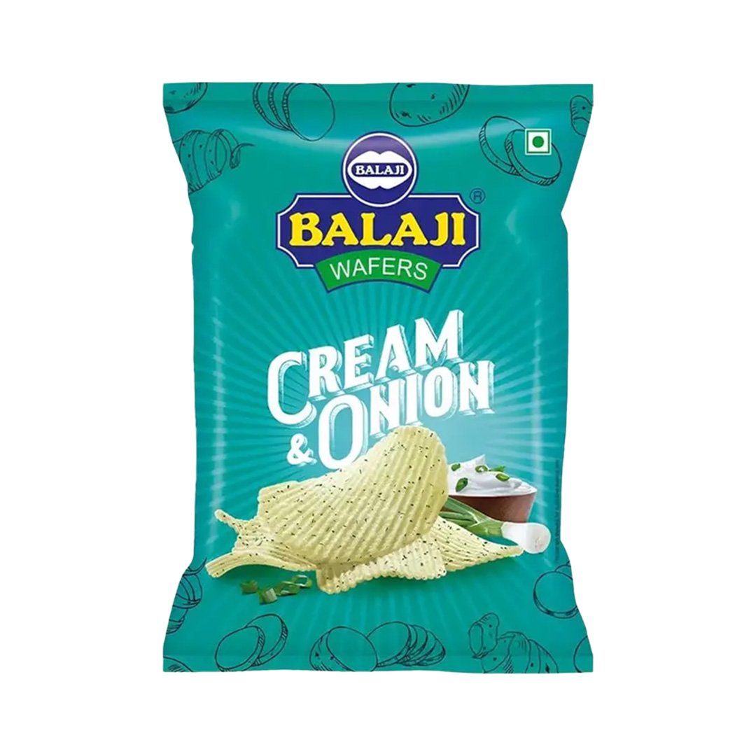 BALAJI POTATO WAFERS CRM & ONION 40GM