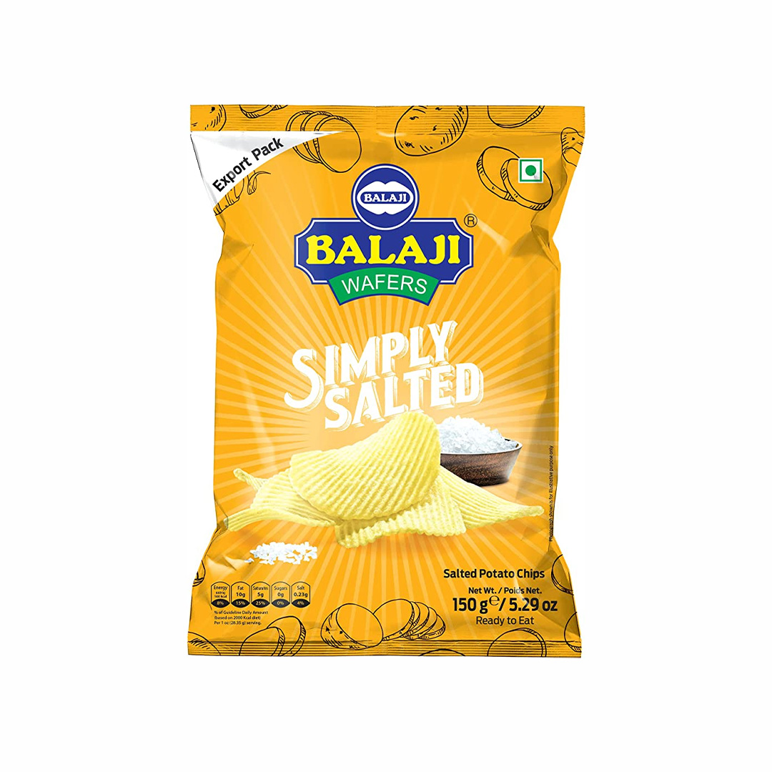 BALAJI POTATO WAFERS SALTED 150 GM