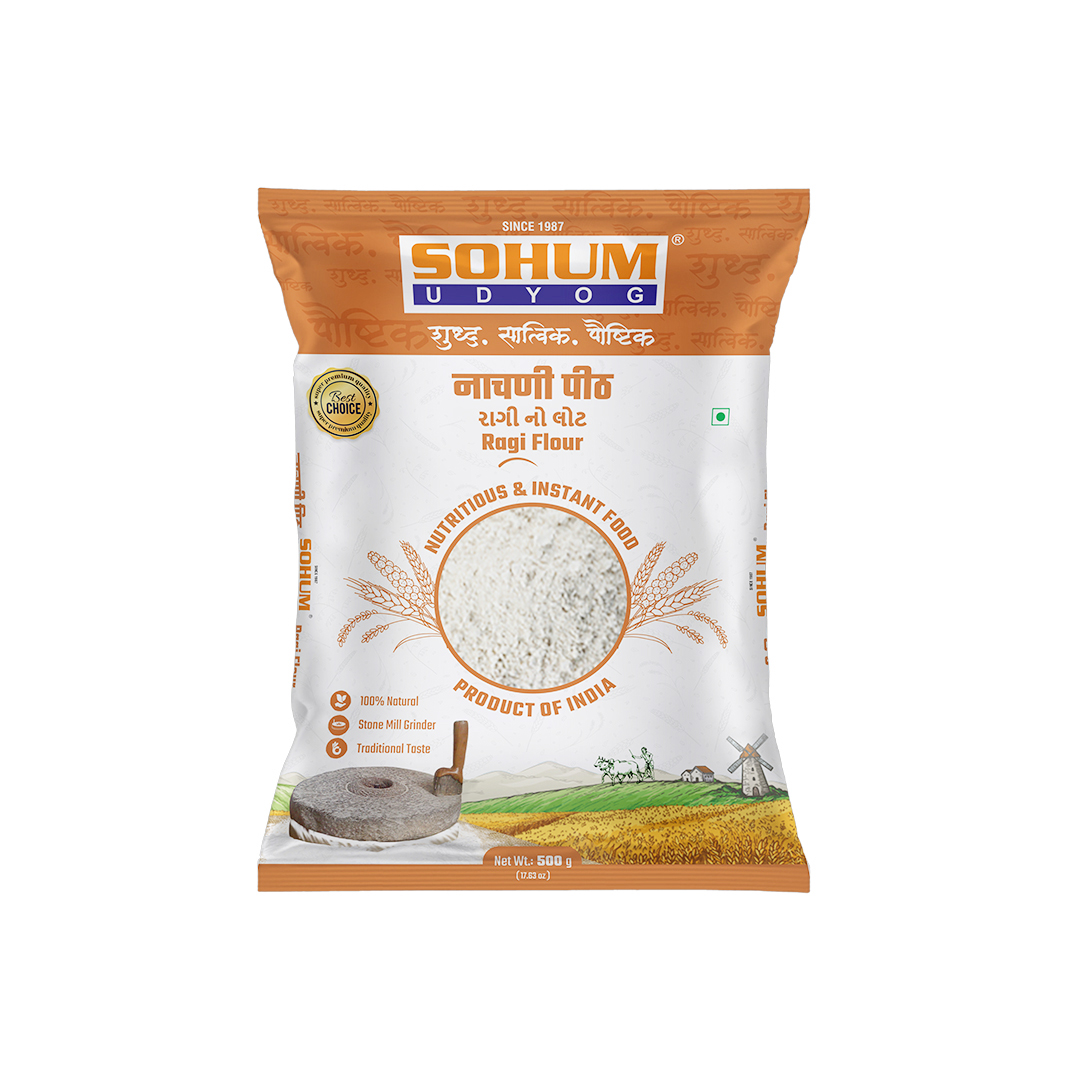 SOHUM RAGI ATTA 500 GM