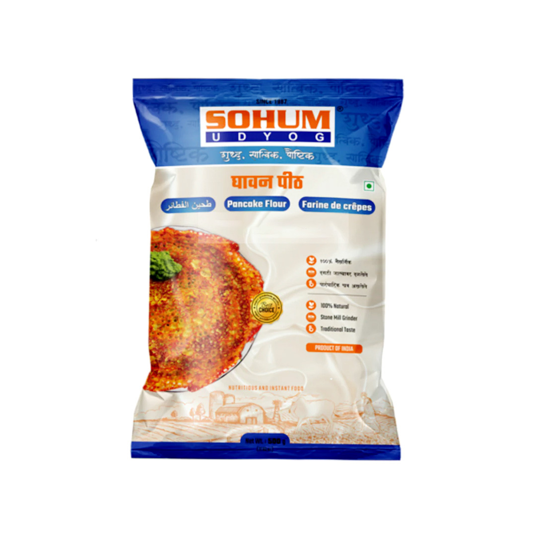 SOHUM PANCAKE GHAVAN FLOUR 500 GM 