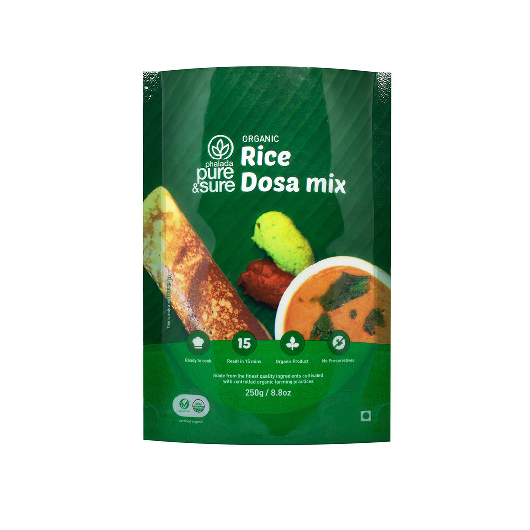PURE AND SURE ORGANIC RICE DOSA MIX250GM
