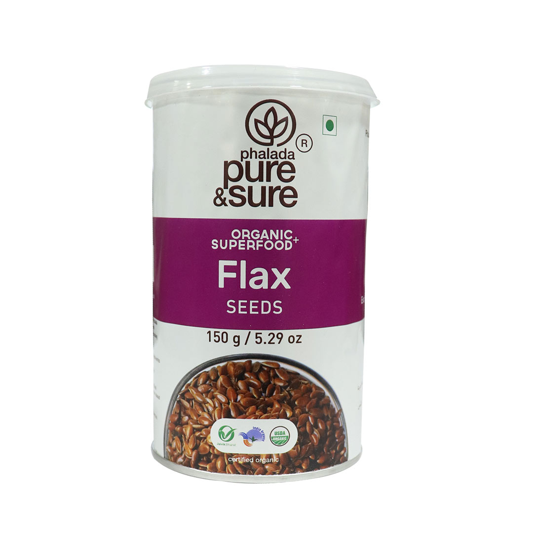 PURE AND SURE ORG FLAX SEEDS 150 GM