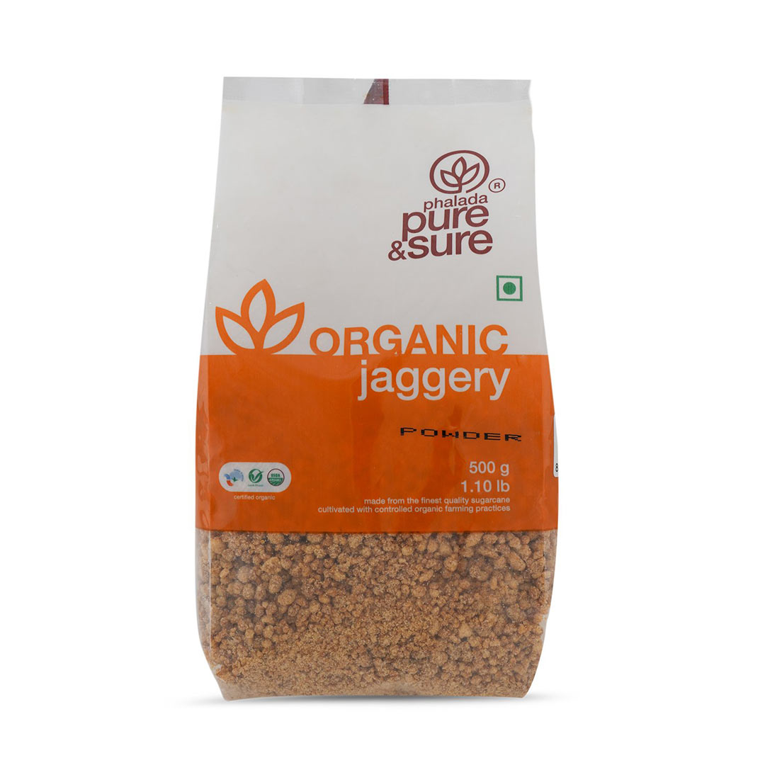 PURE AND SURE ORG JAGGERY POWDER 500GM