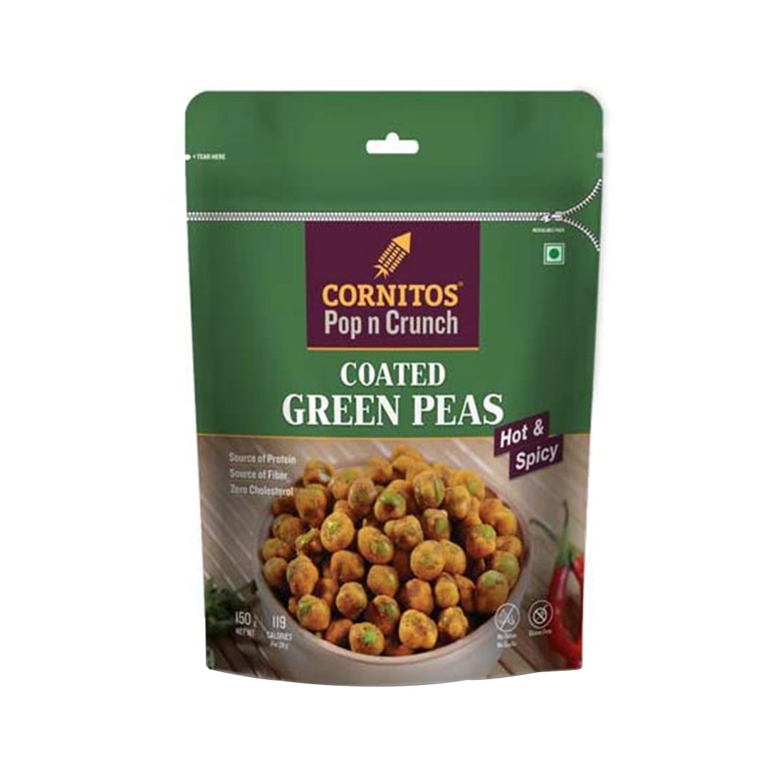 CORNITOS COATED GREEN PEAS HOT & SPICY 150GM