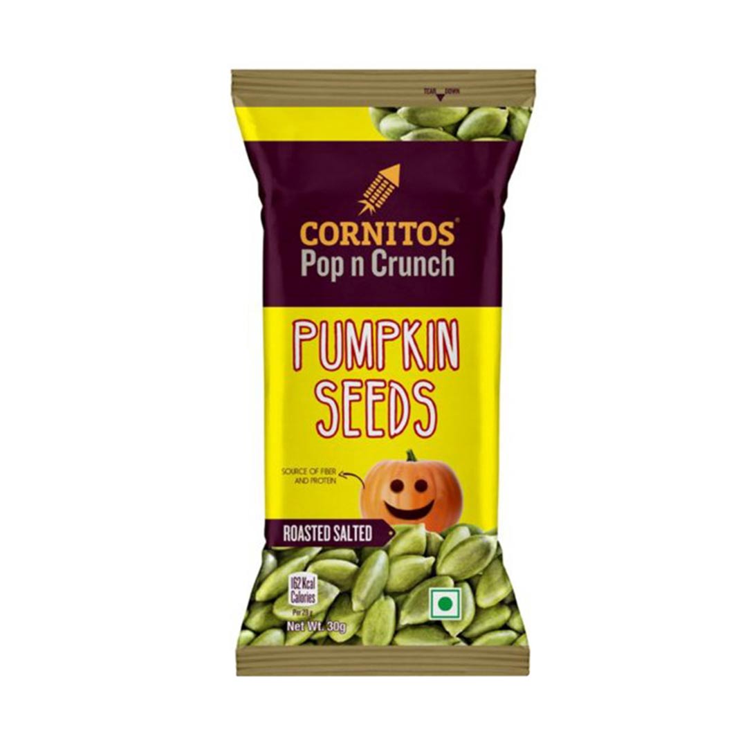 CORNITOS PUMPKIN SEEDS ROASTED SALTED 30GM