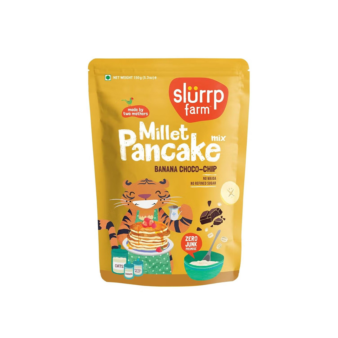 SLURRP FARMS MILLET PANCAKE MIX BANANA CHOCO CHIP 150GM