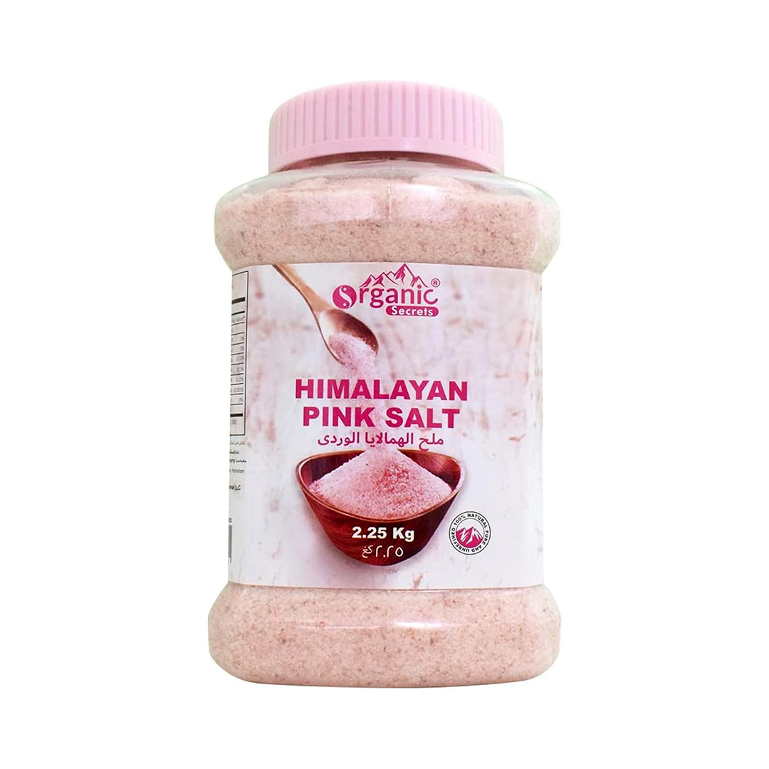 ORGANIC SECRET HIMALAYAN PINK SALT 2.25 KG JAR