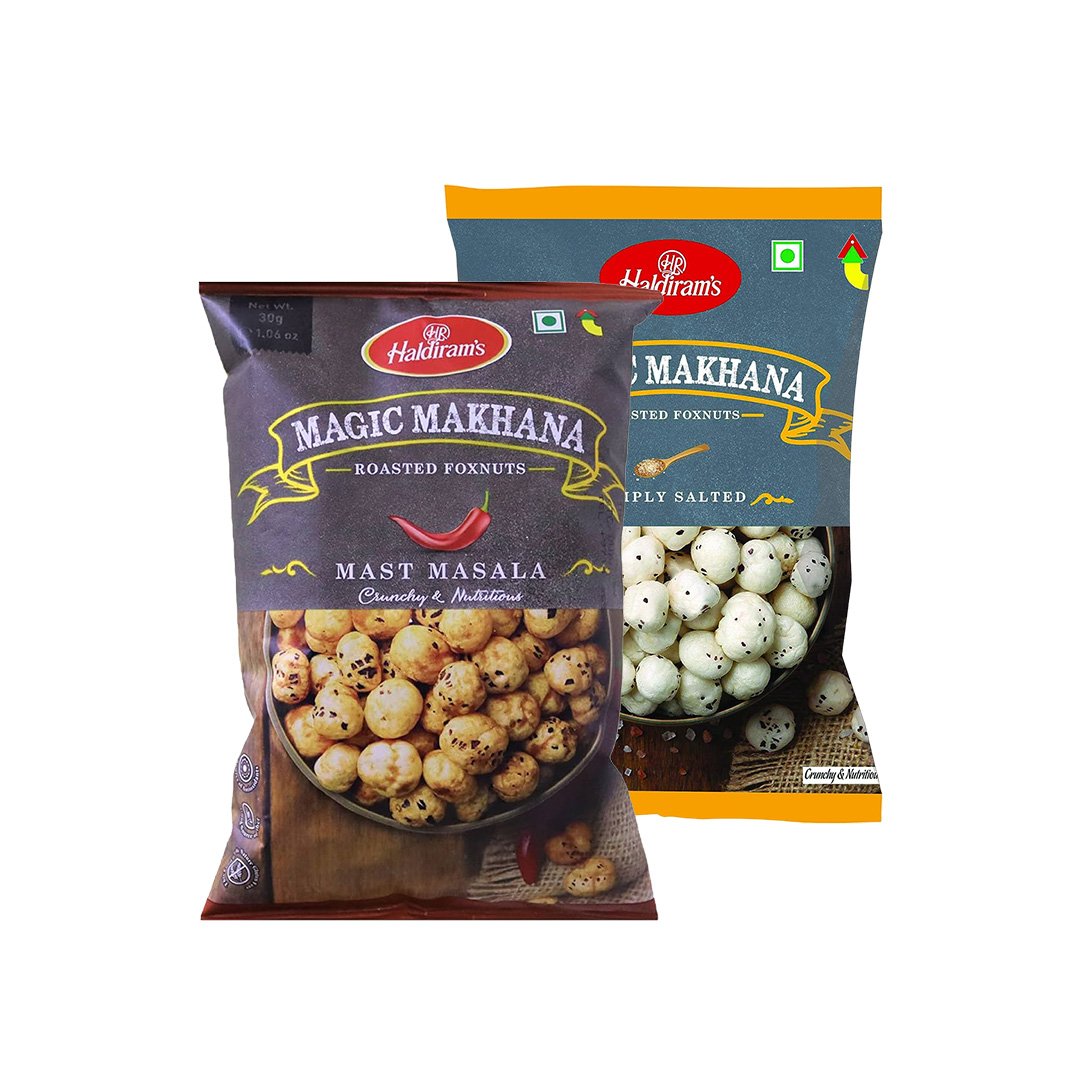 HALDIRAMS ROASTED FOXNUTS 2*30GM ASSTD