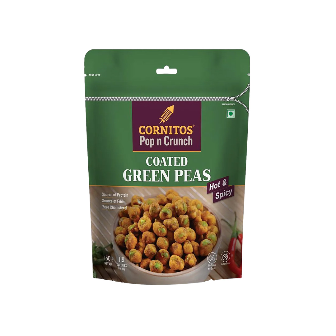 CORNITOS COATED GREEN PEAS HOT & SPICY 150GM PROMO