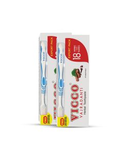 VICCO TOOTHPASTE WITH BRUSH 200GX2-25% OFF