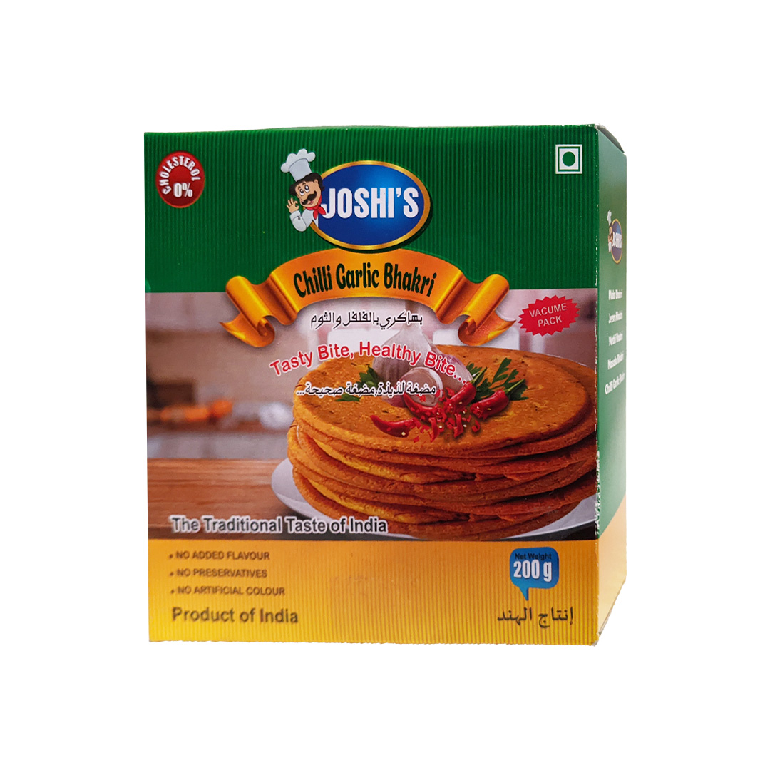 JOSHI CHILLY GARLIC BHAKRI 200GM