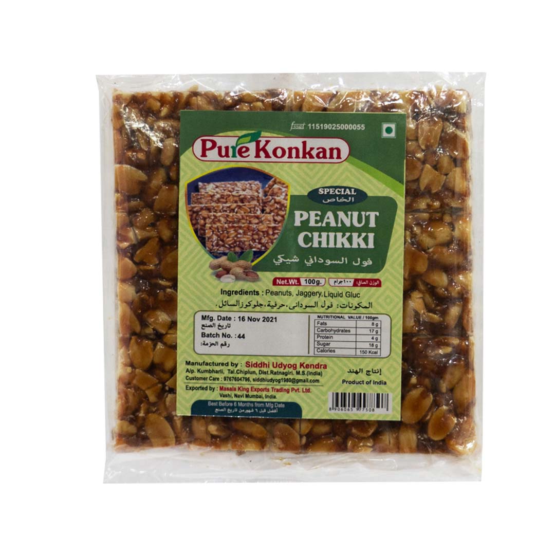 PURE KONKAN PEANUT CHIKKI 100GM