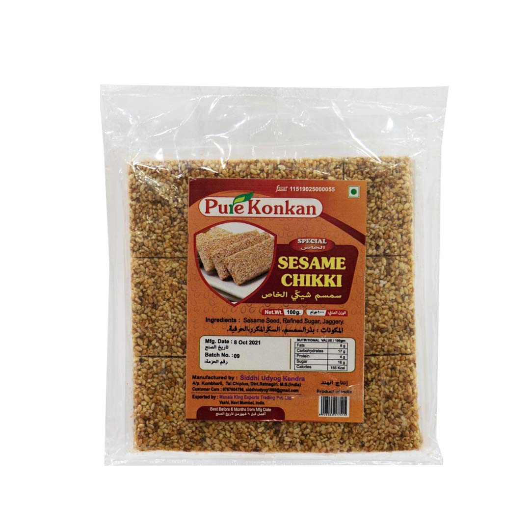 PURE KONKAN SESAME CHIKKI 100GM