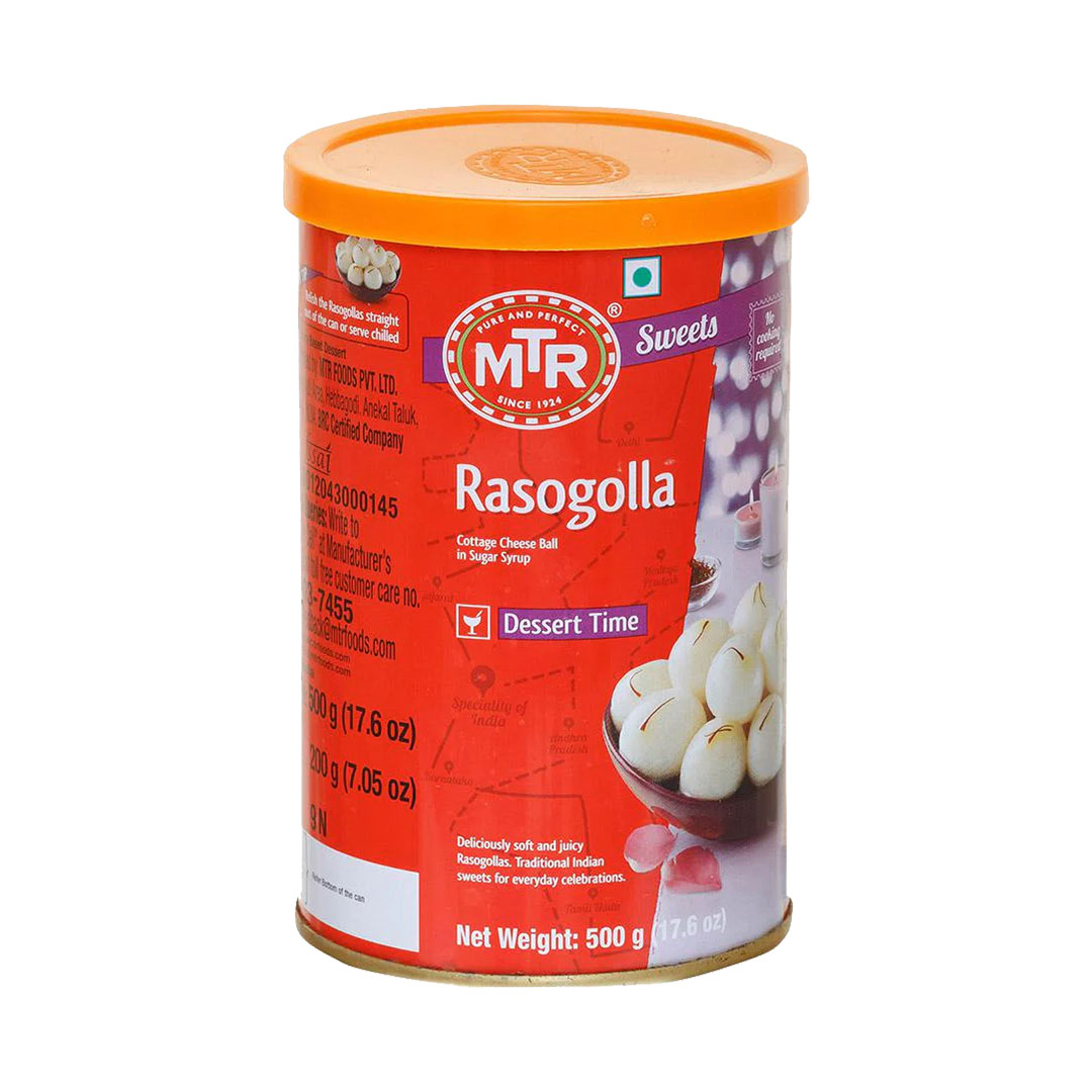 MTR RASOGOLLA TIN 500GM